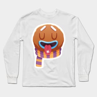 Christmas Sticker, Ginger Man Sticker Long Sleeve T-Shirt